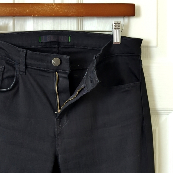 J Brand Classic Mid Rise Slim Fit Ankle Boot Cut Jeans Hewson Black 30 - Picture 7 of 16